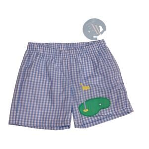 NWT Little English 3T Golf Applique Basic Shorts
